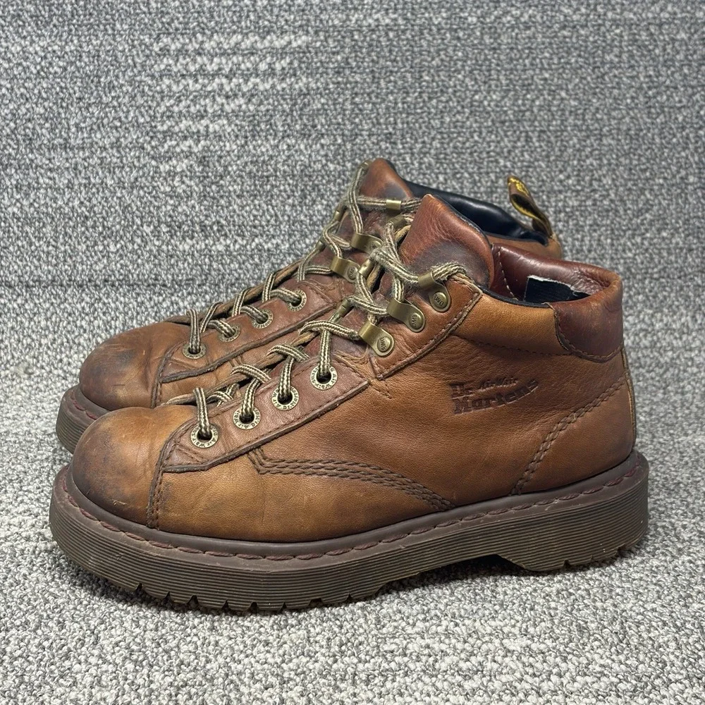 Dr Martens 10937 Y2K Vintage Chunky Leather Hiking Boots Mens US 7 Brown